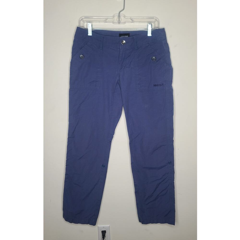 Marmot blue outdoor hiking athletic active wear pants - 8